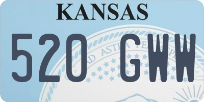 KS license plate 520GWW