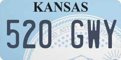 KS license plate 520GWY