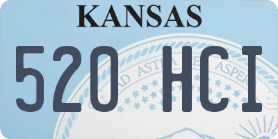 KS license plate 520HCI