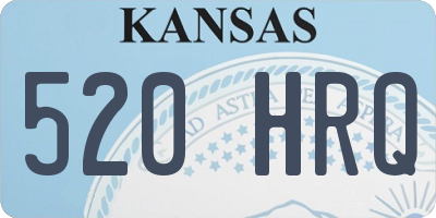 KS license plate 520HRQ