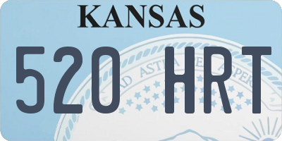 KS license plate 520HRT