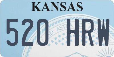 KS license plate 520HRW