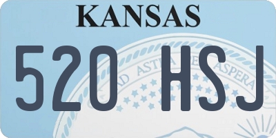 KS license plate 520HSJ