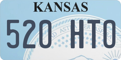 KS license plate 520HTO