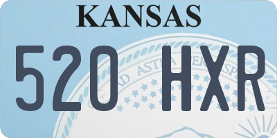 KS license plate 520HXR