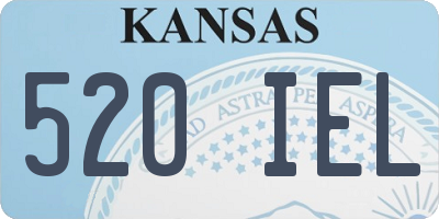 KS license plate 520IEL