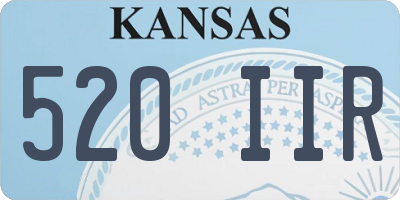 KS license plate 520IIR