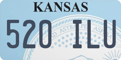 KS license plate 520ILU