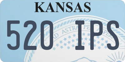 KS license plate 520IPS