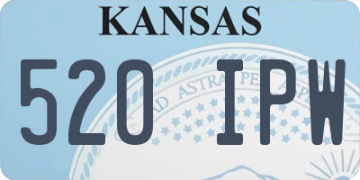 KS license plate 520IPW