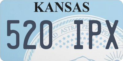 KS license plate 520IPX