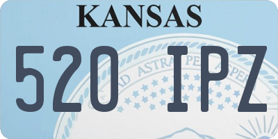 KS license plate 520IPZ