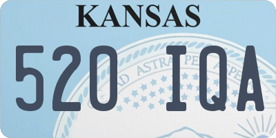 KS license plate 520IQA