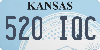KS license plate 520IQC