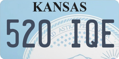 KS license plate 520IQE