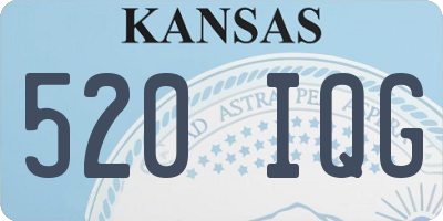 KS license plate 520IQG