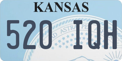 KS license plate 520IQH