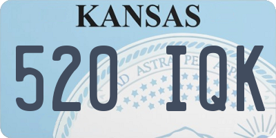 KS license plate 520IQK