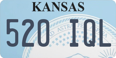 KS license plate 520IQL