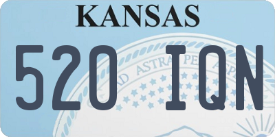 KS license plate 520IQN