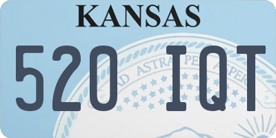 KS license plate 520IQT