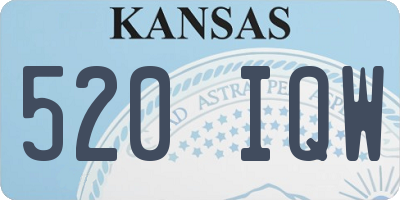 KS license plate 520IQW