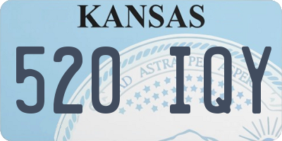 KS license plate 520IQY