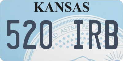 KS license plate 520IRB