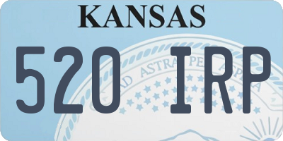 KS license plate 520IRP