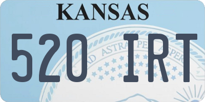 KS license plate 520IRT
