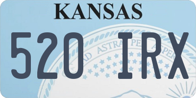 KS license plate 520IRX
