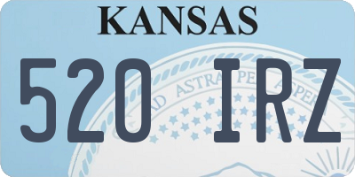 KS license plate 520IRZ
