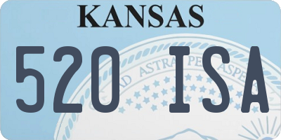 KS license plate 520ISA