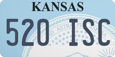 KS license plate 520ISC