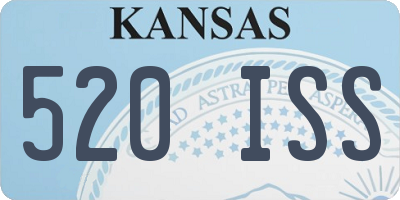 KS license plate 520ISS