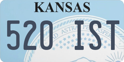 KS license plate 520IST