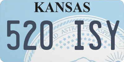 KS license plate 520ISY