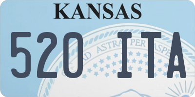 KS license plate 520ITA