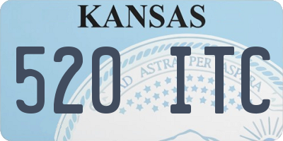 KS license plate 520ITC