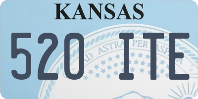 KS license plate 520ITE