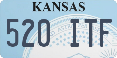 KS license plate 520ITF