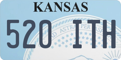 KS license plate 520ITH