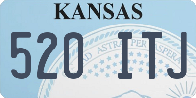 KS license plate 520ITJ