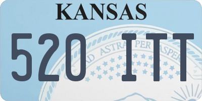 KS license plate 520ITT