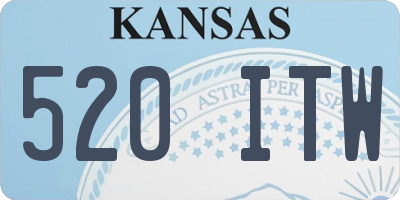KS license plate 520ITW