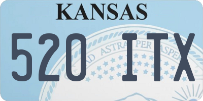 KS license plate 520ITX