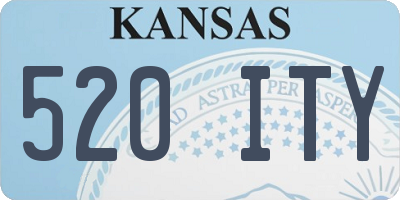 KS license plate 520ITY