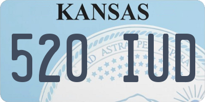 KS license plate 520IUD