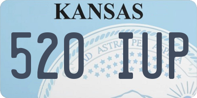 KS license plate 520IUP