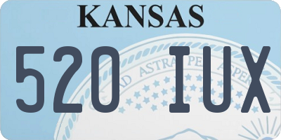 KS license plate 520IUX